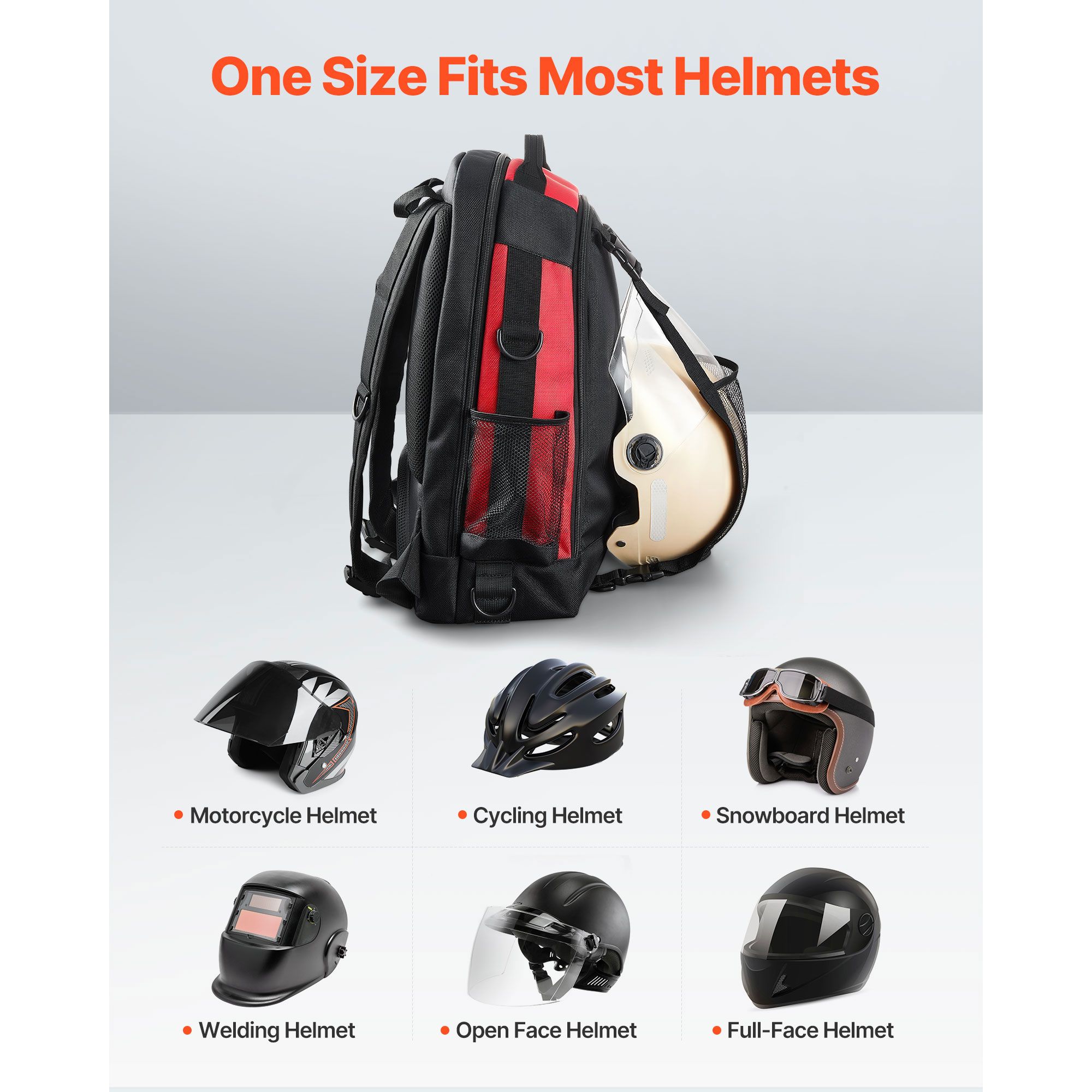 25.2L Welding Backpack 1680D Polyester Welder Backpack for Tool and Helmet — image 6
