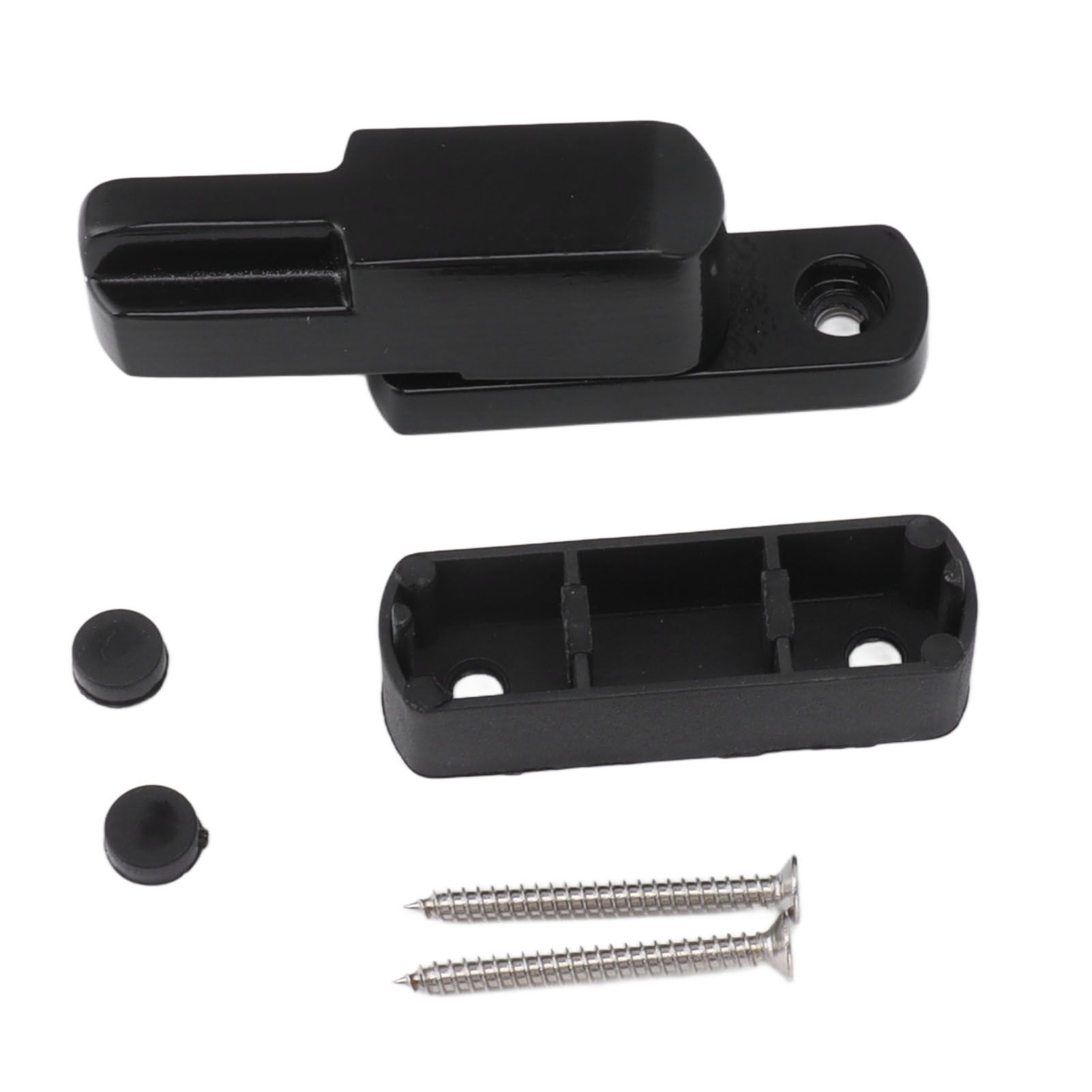 Window Sash Lock Aluminum Alloy T Type Sliding Window Latch Child Proof Safety Lock for Home Security Black โ image 2