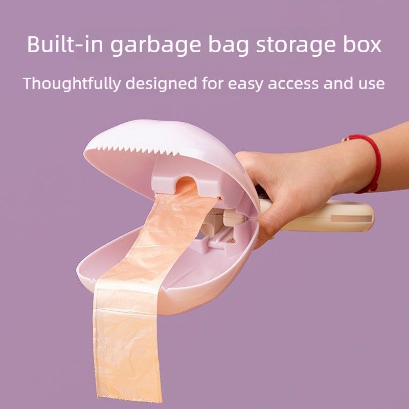 Portable Dog Poop Pickup Tool for Outdoor Walks-purple — image 5