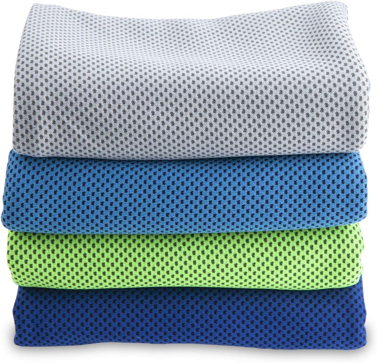 4 Pack Cooling Neck Sports Towels 100x30cm Microfiber Super Absorbent Sweat Wicking for Gym Fitness Workout — image 3
