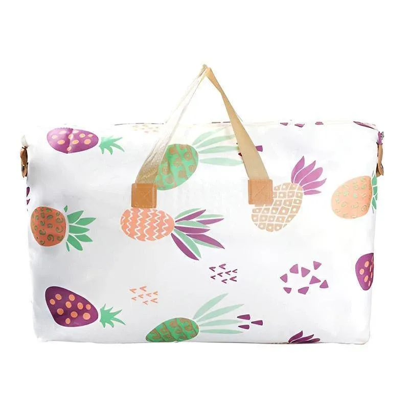 Multipurpose Quilt Storage Bags Waterproof Coated Fabric 4 Sizes Available - Pineapple 74*22*52cm
