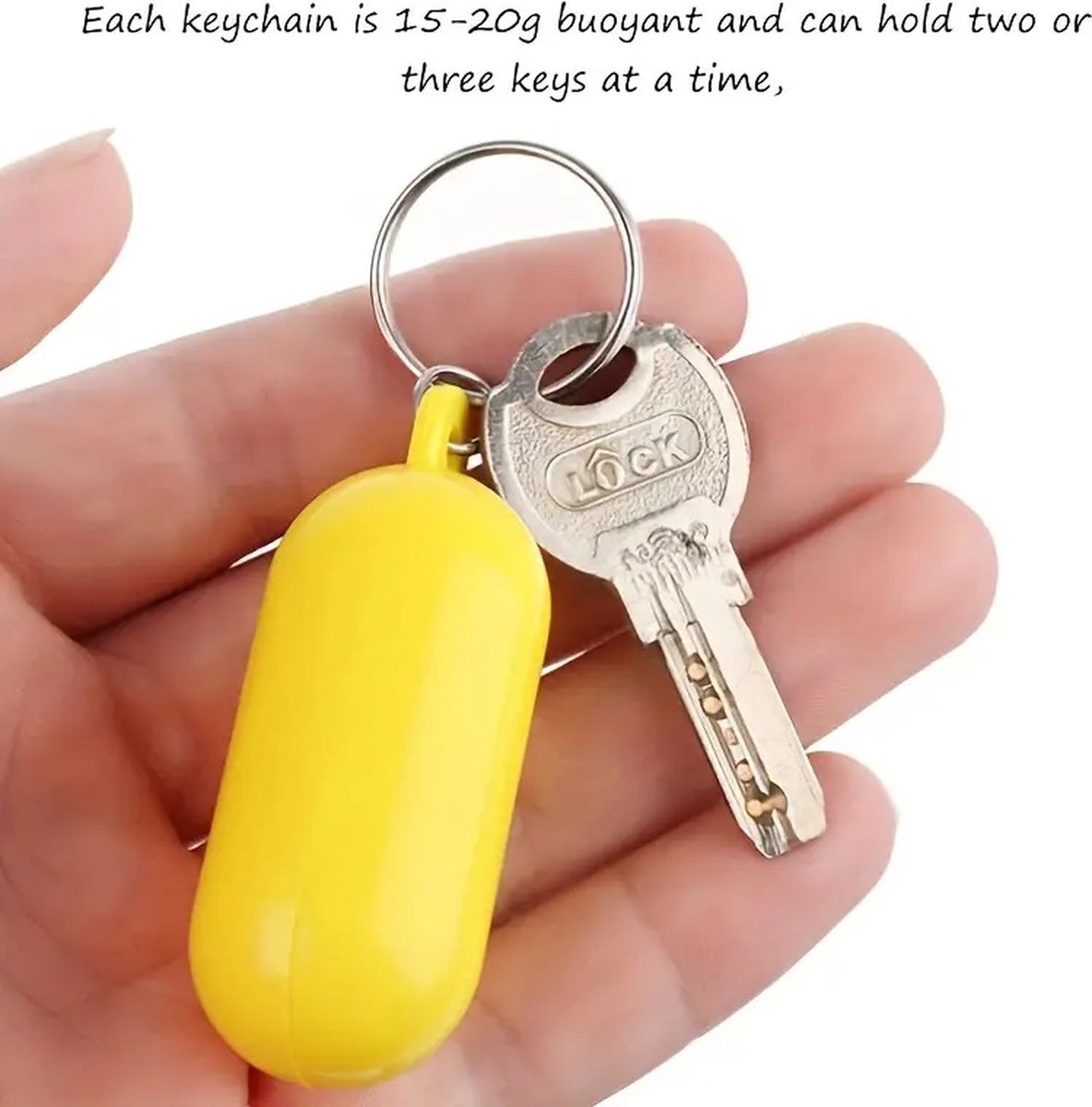 Floating Keychain I ABS I Bumper I Key Driver I Floating I Oval I White — image 5