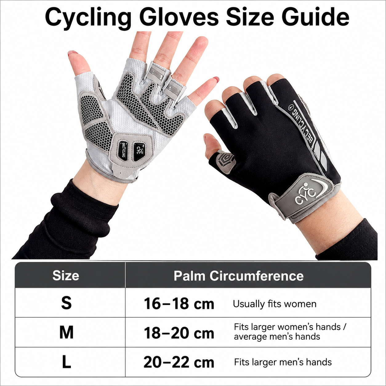 White Lightweight Cycling & Workout Gloves with Liquid Silicone Grip, Half Finger Fitness Gloves for Weightlifting, Gym Training, Cycling and Bar โ image 4