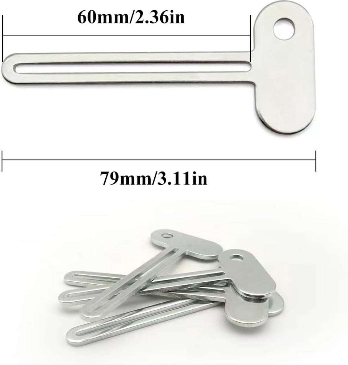 Toothpaste Squeezer - 4 pieces - Tube Squeezer - Stainless steel - silver - key-shaped - Environmentally friendly - Ergonomic design - Suitable for toothpaste — image 5