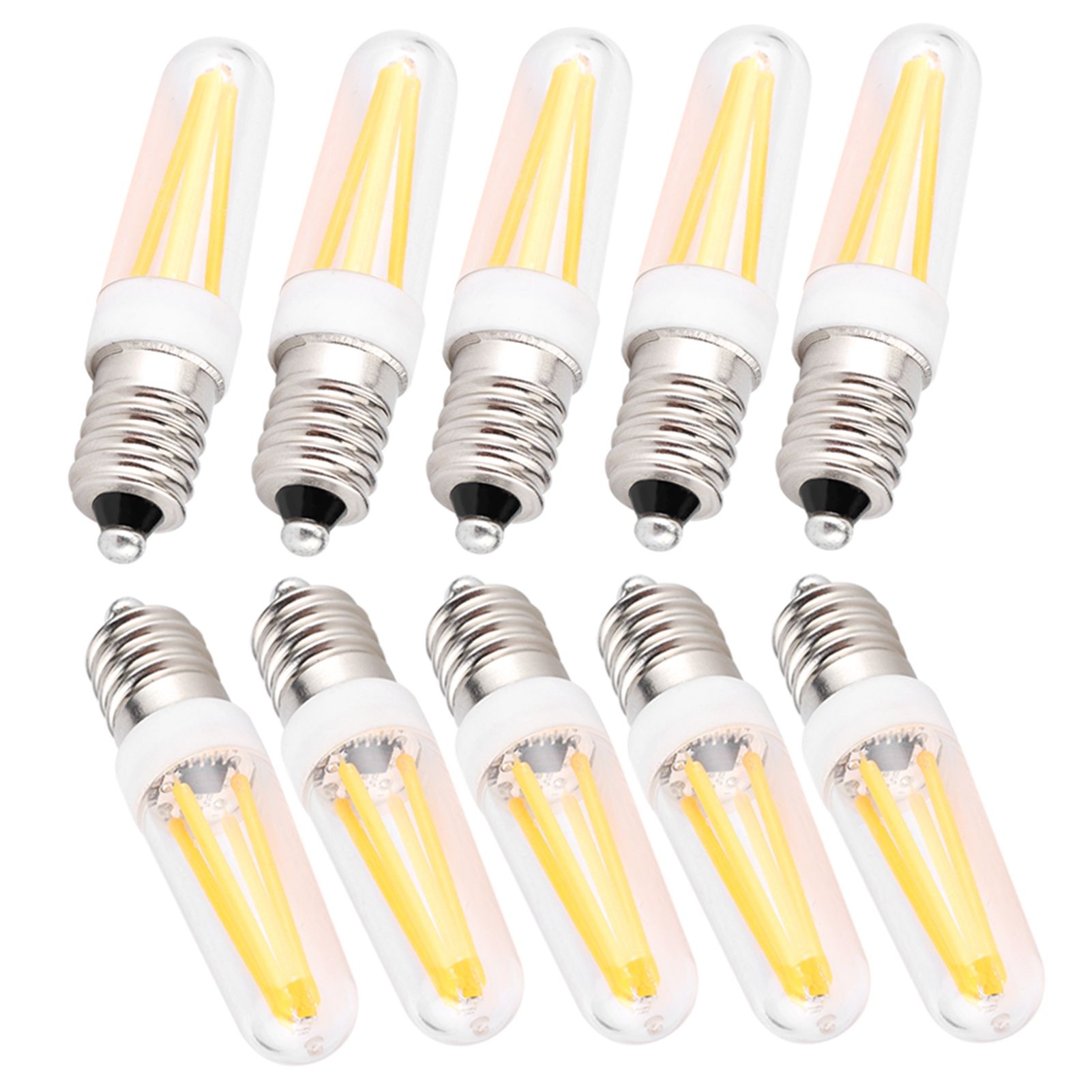 10Pcs 3W Small Bulb E14 Base Warm White Home Lighting Bulb for Chandelier Ceiling Light — image 4