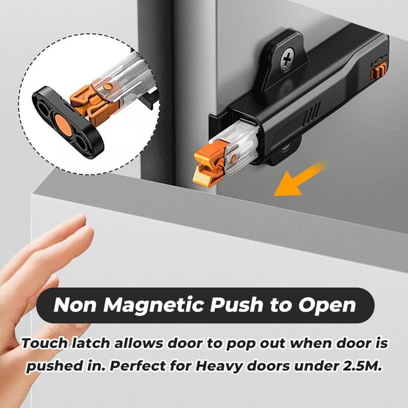 Push to Open Parts Cupboard Door Pusher Drawer, Furniture and Cupboard Press Openings for Doors Push to Open for Cabinet Door — image 4