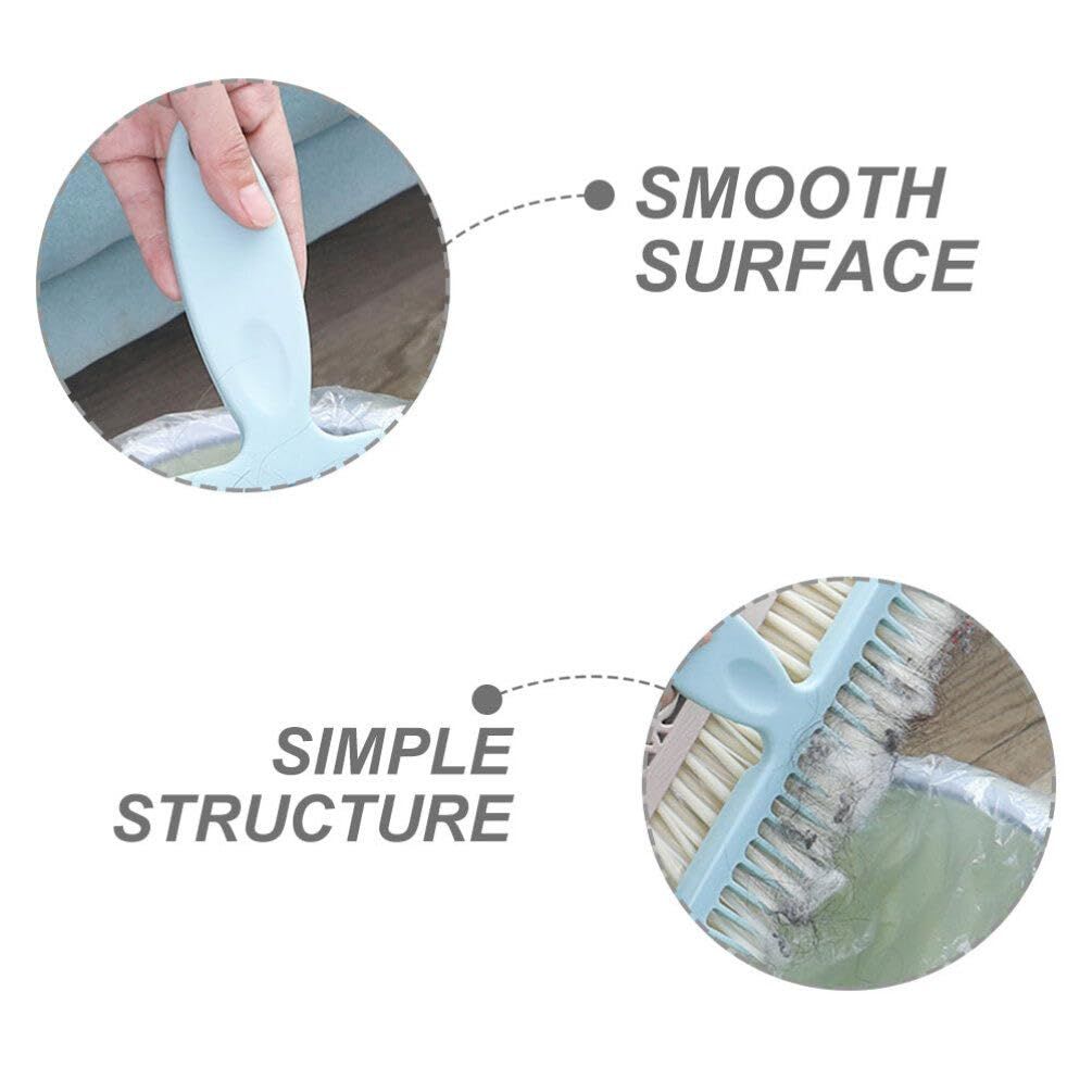 1 PCS Household Broom Hair Remover Tooth Comb Hair Remover Tool Long Handle Broom Hair Cleaner Dust Scraper — image 4