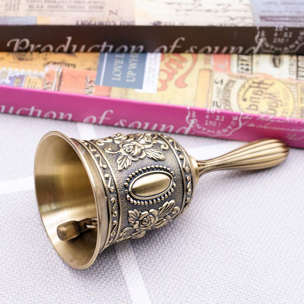 Hand Bell Call Bell Brass Wedding Bells Christmas Bells Hand Held Bell, Metail Dinner Bell Wedding Bells — image 5