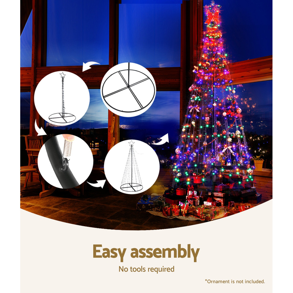 2.1M Christmas Tree 264 LED Solar Jingle Jollys โ image 6