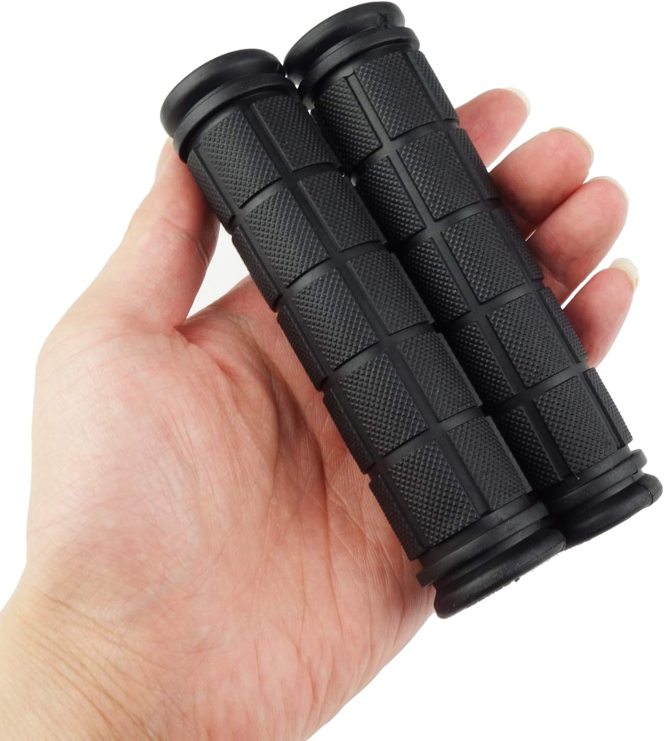 2 Pairs Bicycle Handle Bar Grips Mushroom for BMX/Road Mountain Bikes Black โ image 6