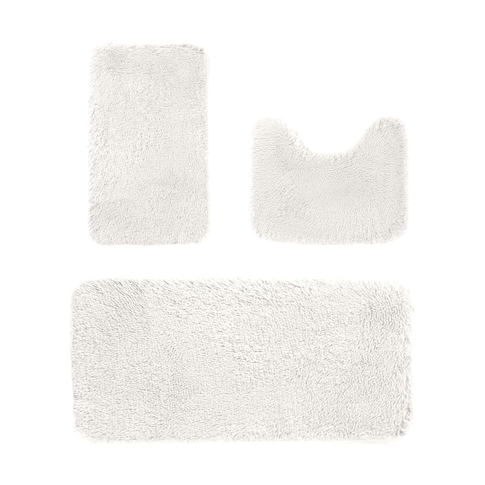Bathroom Rugs Sets 3 Piece, Bath Rugs for Bathroom Non Slip, Ultra Soft Water Absorbent Microfiber Bath Mat Set, Machine Washable Thick Plush Bath Mats for — image 2