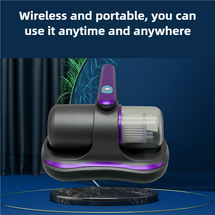 Blue Handheld Dust Mite Vacuum Cleaner - Cordless, High Suction Power, USB Rechargeable โ image 3