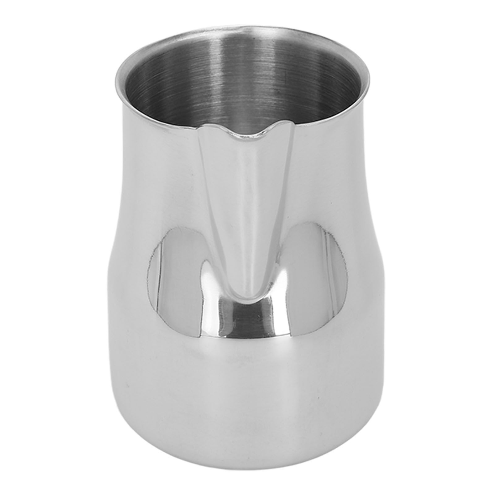Milk Frothing Pitcher Coffee Steaming Pitcher 304 Stainless Steel Coffee Milk Cup Milk Frother Cup Olecranon Type Outlet Silver 350ML โ image 3