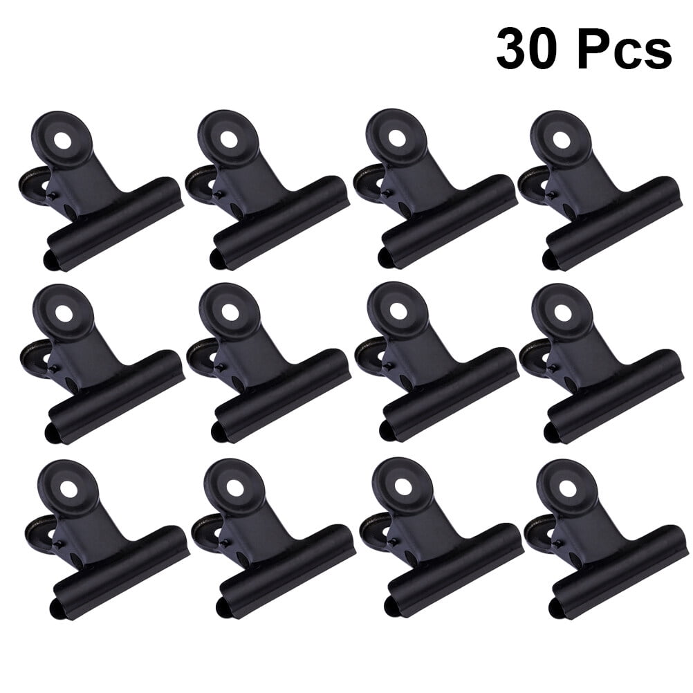 Coating Note Clips Rectangular Document Holding 15Pcs 2In 5 × 4.7cm Black — image 6