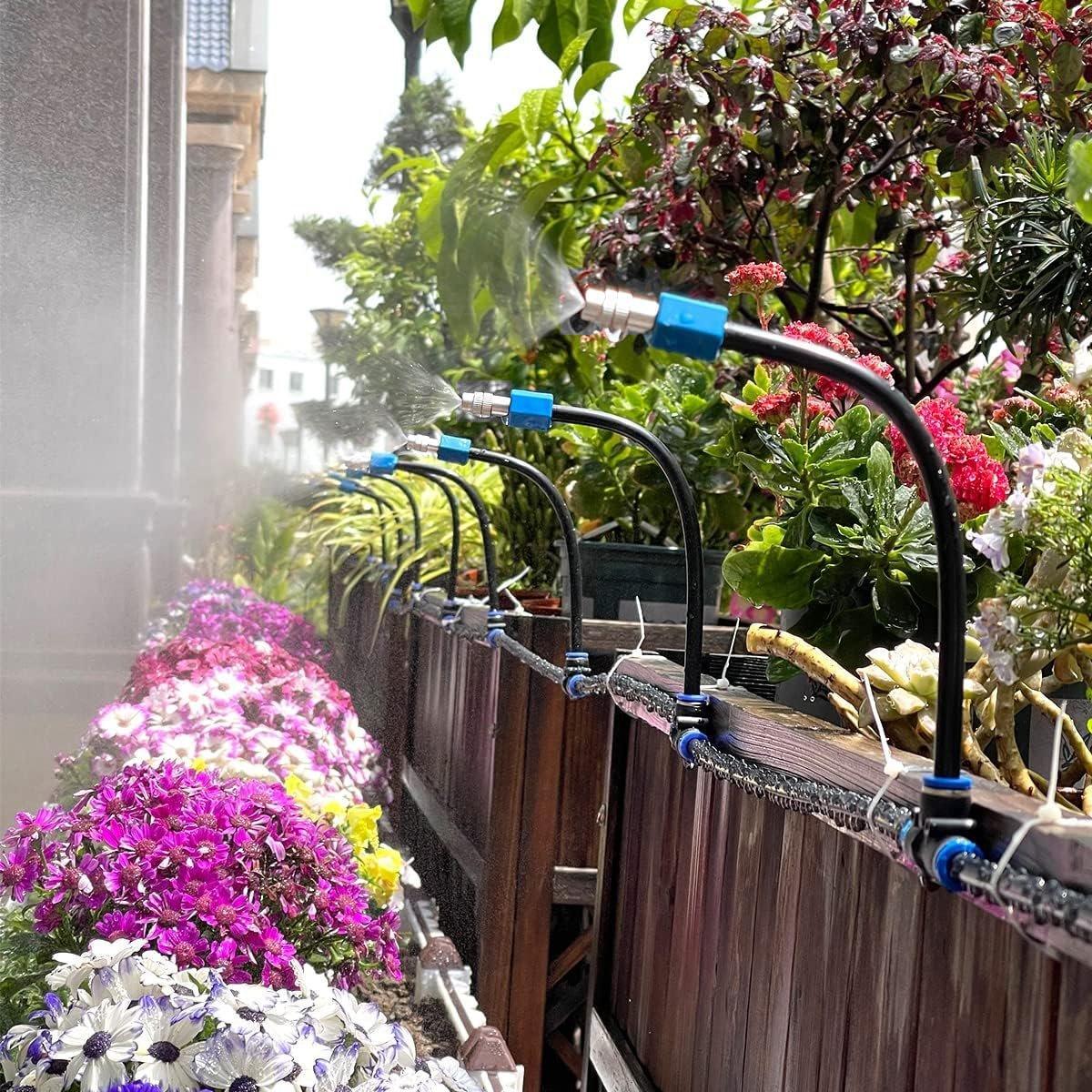 5M 10M 20M Garden Watering System Adjustable Spray Irrigation Hose Sprinkler - 10m — image 4