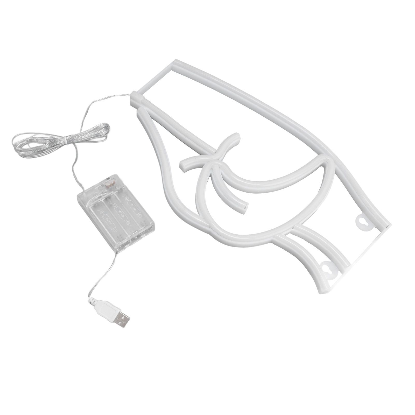 Neon Light Female Model Interesting Shape Dual Power Supply Easy Carry LED Night Light for Bar KTVPink Light โ image 5