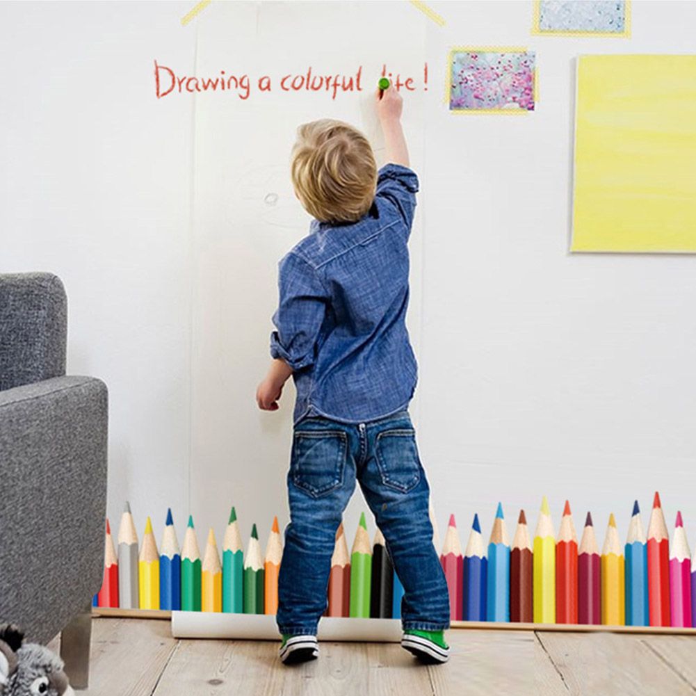 3D Stereo Colorful Pencil Wall Floor Stickers for Home Backdrop Business Decoration — image 4