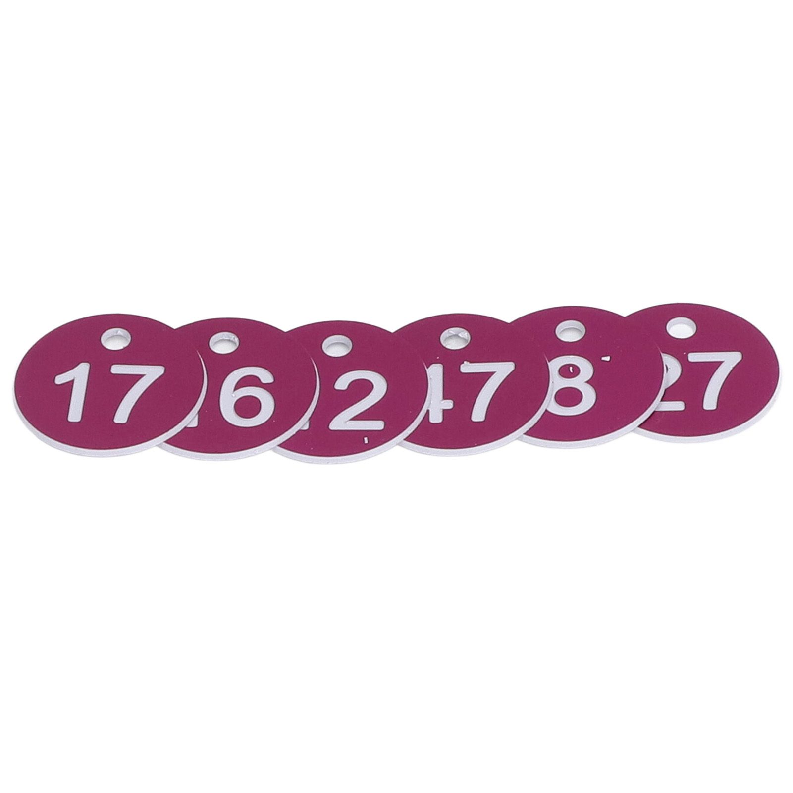50Pcs Numbered Label Round Simple Beautiful Beehive Tag Breeding Supplies for Beekeeping Animal HusbandryNumbers 1 to 50 Purple — image 3