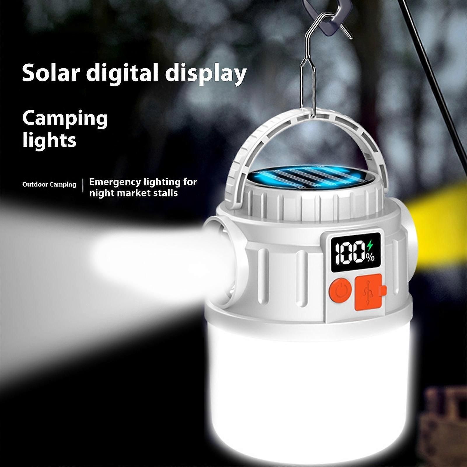 Multiple Function LED Camp Lamp Equipped With Solar Device 7 Brightness Grades And Crisis Lighting Multicolor — image 2