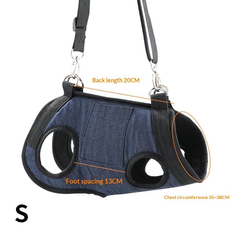 Dog Lift Harness Portable Dog Sling for Small Dogs Hind Leg Support Pet Rehabilitation Lifts Vest Adjustable Harness for Back Legs for Old, Disabled Dogs — image 5