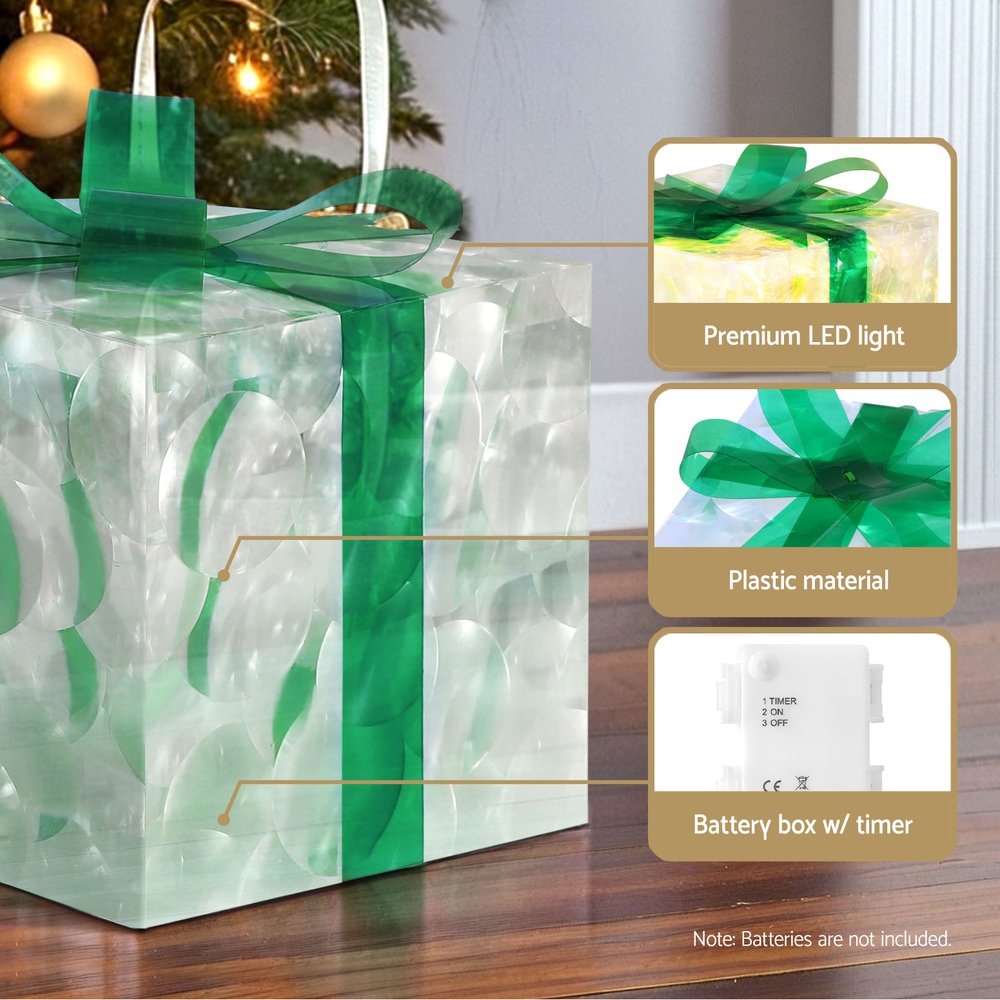 Jingle Jollys Christmas Lights 70 LED Fairy Light Gift Box 3pcs Decorations Set โ image 6