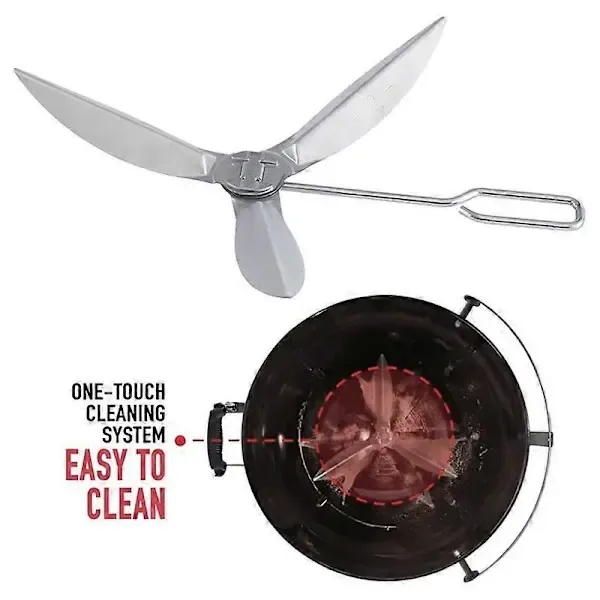 18.5 Inch Grill One-Touch Cleaning System Kit, Metal Replacement Parts for Charcoal Kettle Grills and Smokers, Silver โ image 2