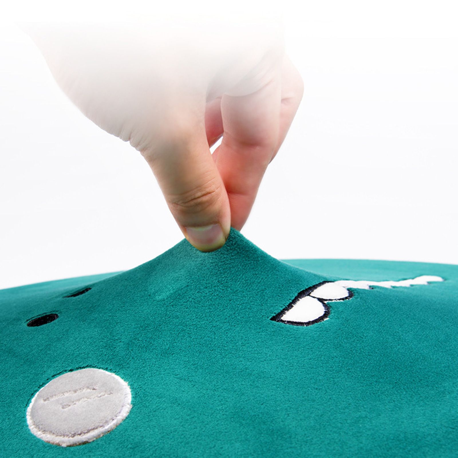 Memory Cotton Cushion Round Cute Dinosaur Shaped Soft Removable Cover Cushion Green 40 x 4.5cm โ image 3