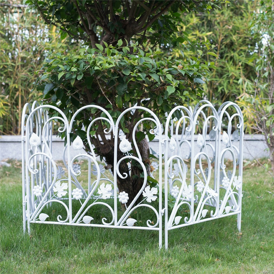 5PCS Decorative Garden Fence Folding Patio Fences Rustproof 59.5x62cm Landscape โ image 4