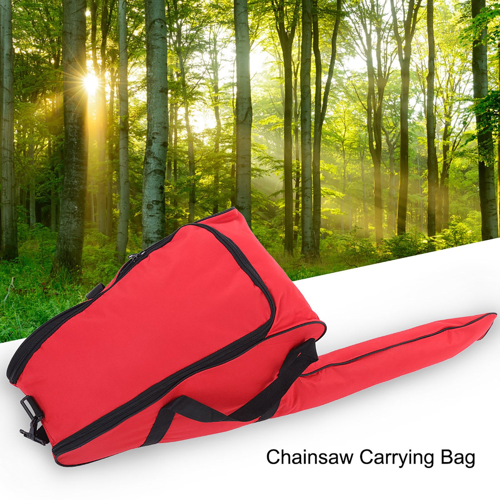 Portable Oxford Cloth Chainsaw Storage Bag Lawn Mower Carry Case Protective Box (Red) โ image 3