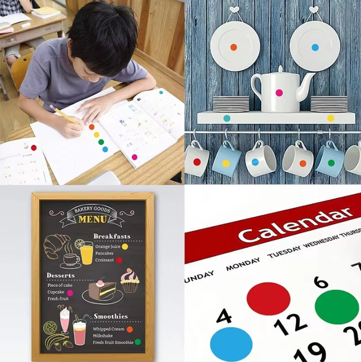 Round stickers - Small dot stickers 6mm for Bullet Journal - 2750 pieces — image 4