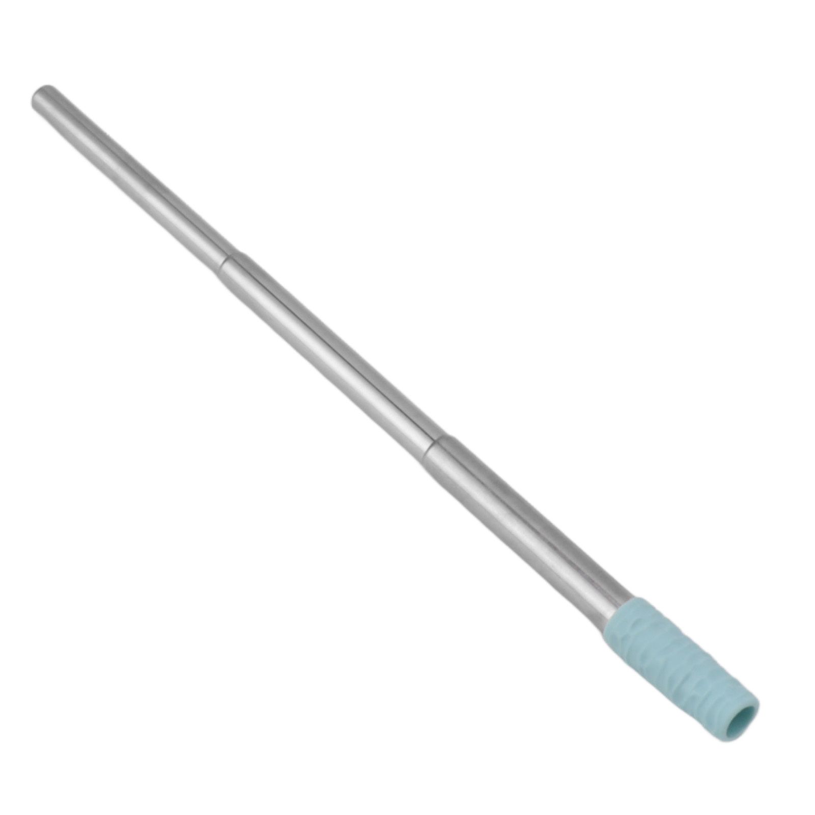 Collapsible Stainless Steel Drinking Straw Reusable Metal Straw with Cleaning Brush for Travel Work Blue โ image 5