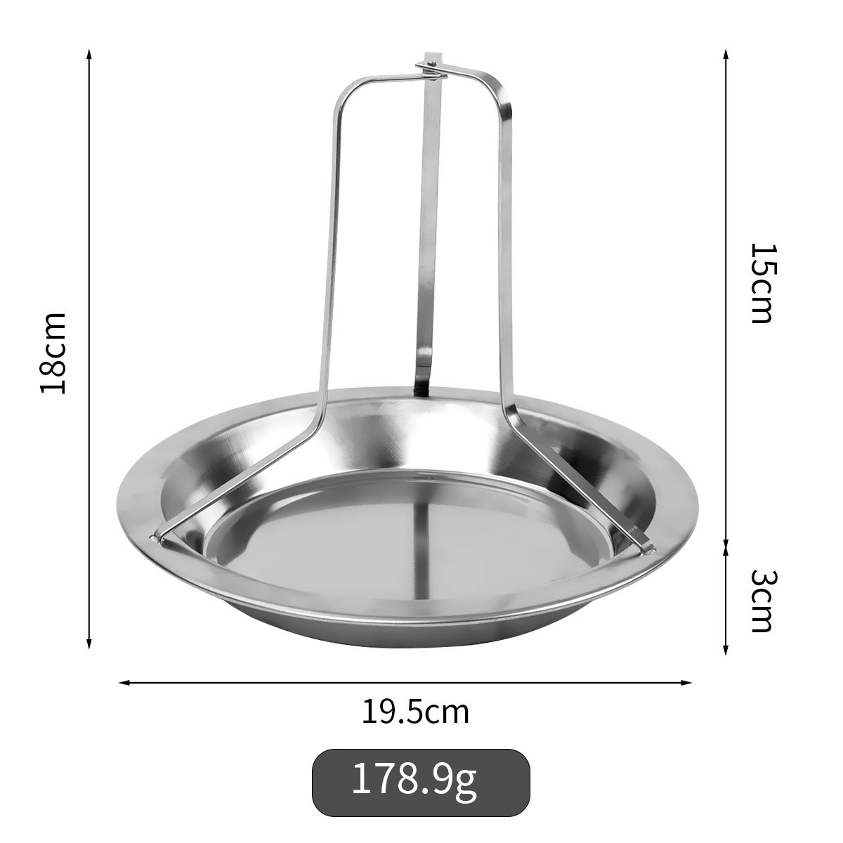 2-Pack Portable Vertical Chicken Roaster with Oil-Filtering Pan - 430 Stainless Steel Detachable Beer Can Chicken Rack — image 3