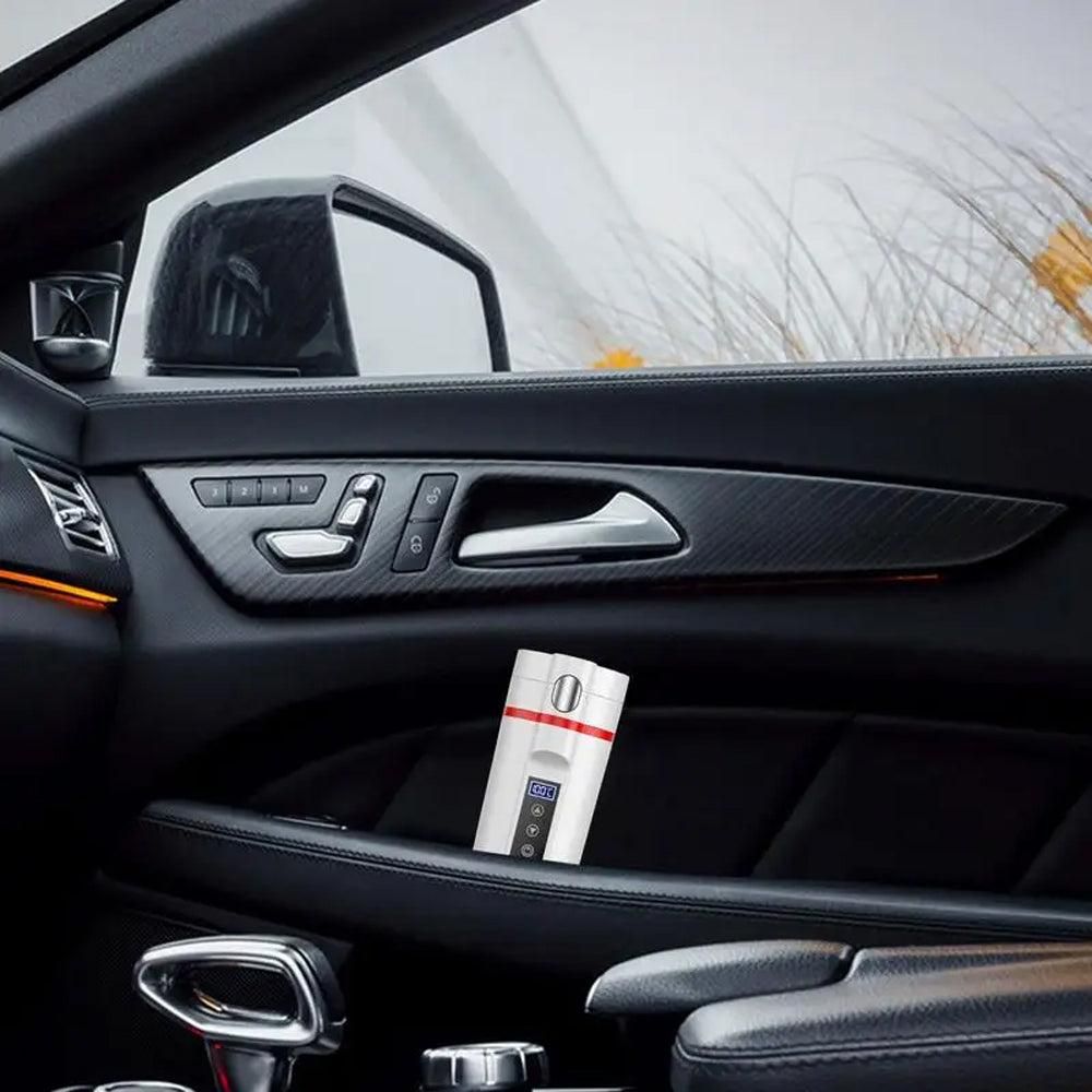 12V/24V Car Electric Kettle Travel Water Boiler Mug Temperature Adjustable Coffee Tea Truck Cup White โ image 5