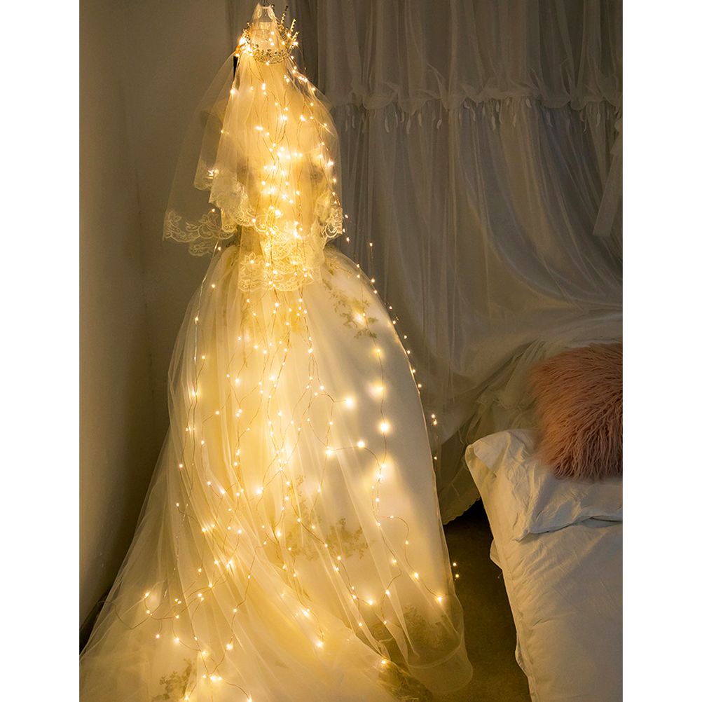 Waterfall String Lights Star Decorative Lights Twinkle Fairy Lights with Remote Control โ image 3