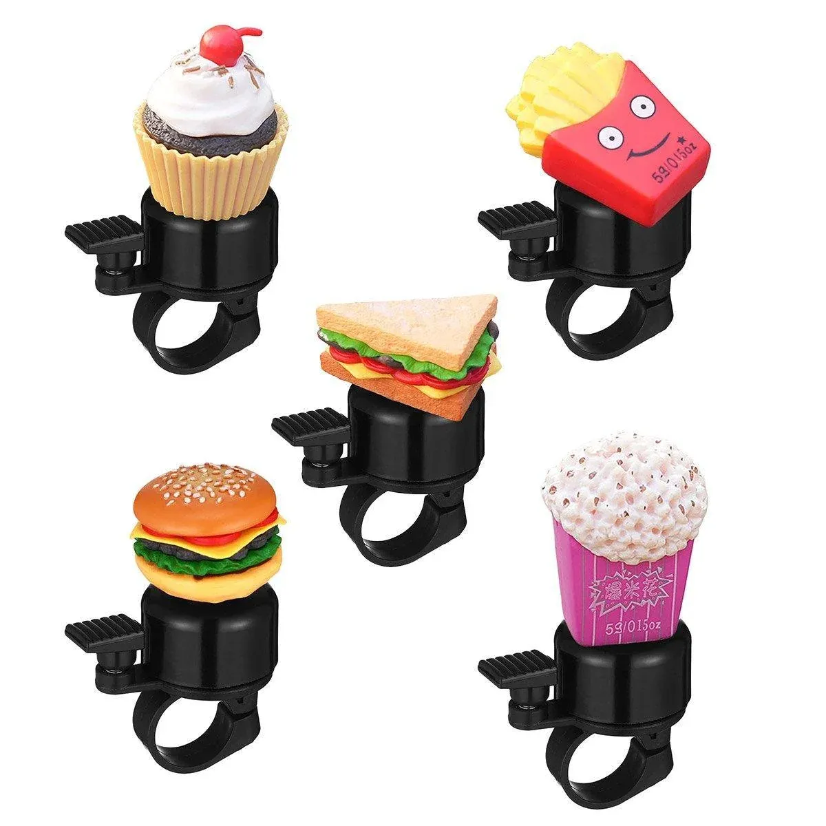 Cute Food Style Bicycle Bell Loud and Fun Handlebar Accessory - Popcorn โ image 3