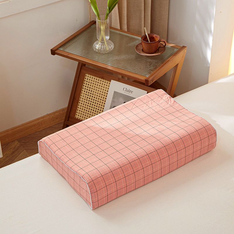 Mengxuan Cotton Pillowcase 4060 Camouflage medium grid Latex cotton pillowcase 30 × 50 (single pack) — image 4