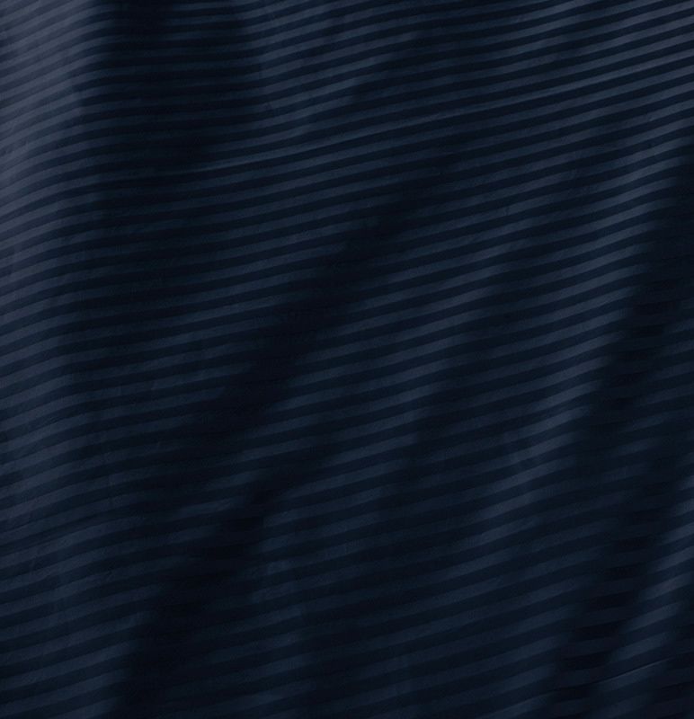 1000TC Ultra Soft Striped Super King Size Midnight Blue Duvet Quilt Cover Set โ image 3