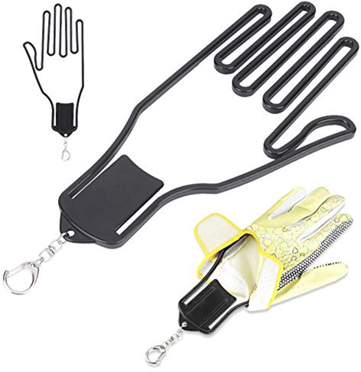 2-Pack Glove Supports - Black Plastic Frame to Prevent Deformation - For Golf & Outdoor Gloves — image 6
