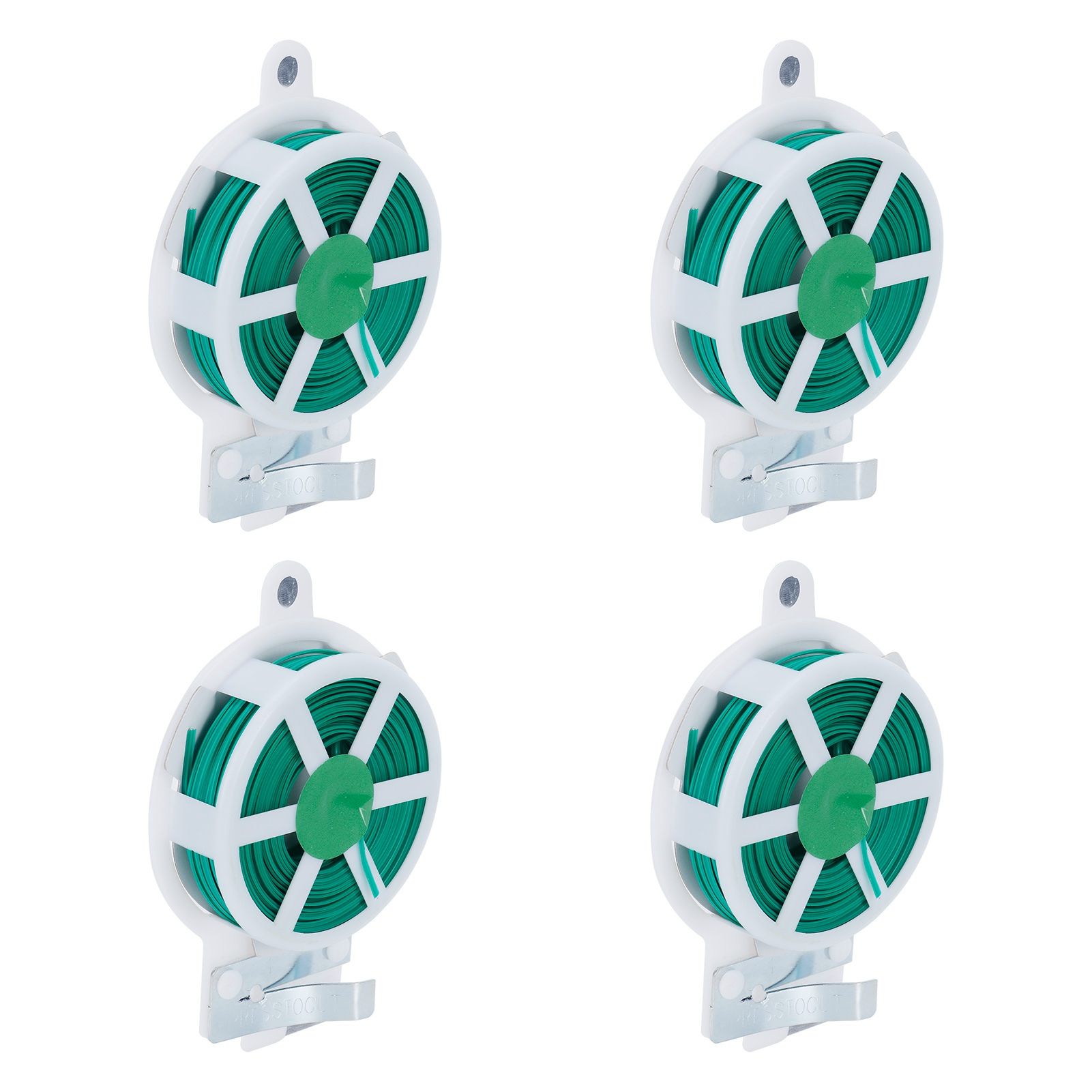 4Pcs Garden Plant Ties with Cutter Climbing Plants Flower Support Strap Ties Accessory 30m — image 3