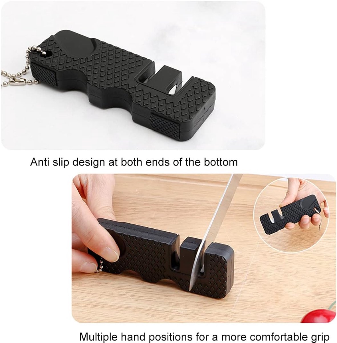 Knife Sharpener-Honing Steel - 2-pack mini Anti-Slip Sharpening Stones for Outdoor Tools, Kitchen, Multifunctional Portable Mini Sharpening Stones - Perfect — image 4