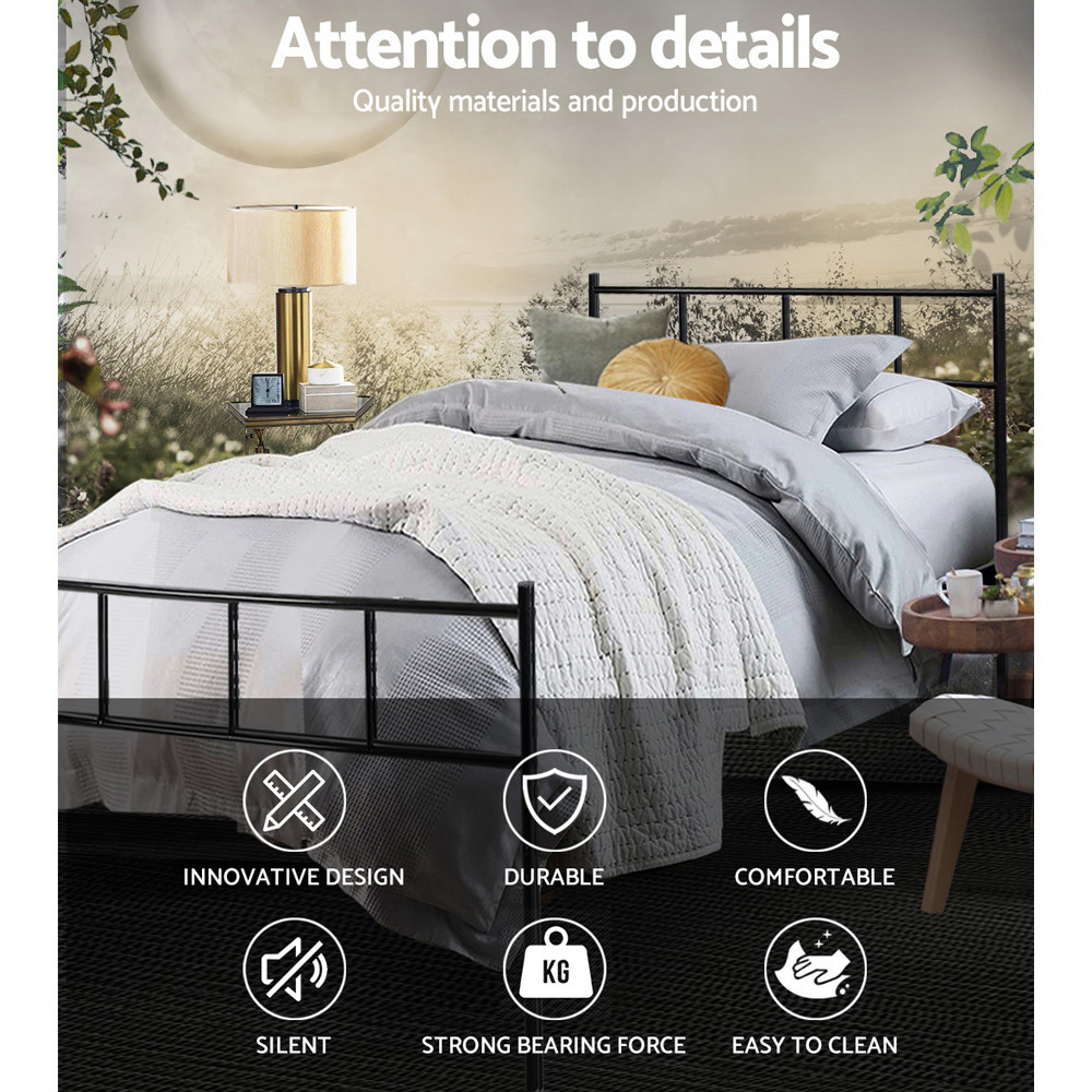 Artiss Bed Frame Single Metal Bed Frame SOL β image 4