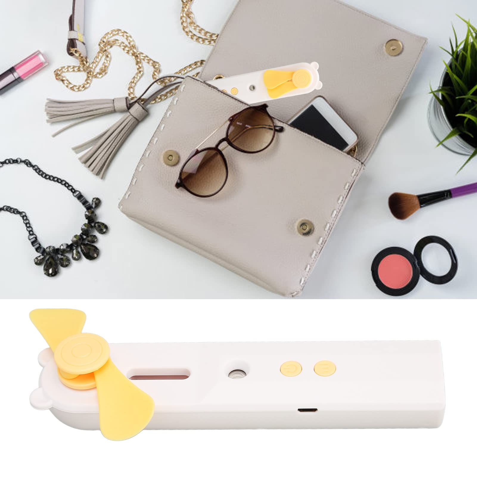 Handheld Fan Misting Fan, Handheld Fan Rechargeable Portable Rechargeable Face Hydration Spray Water Mist Fan Mini Cooling — image 4