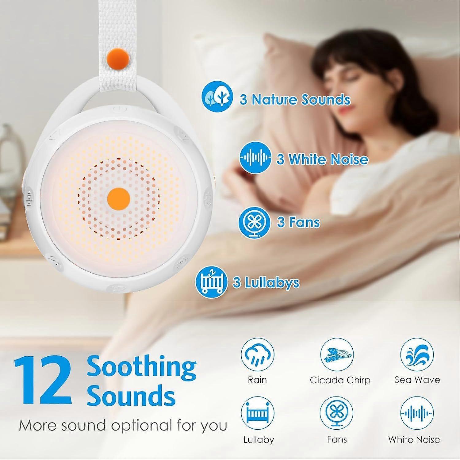 Latest Model White Noise Machine Babies Sleep Sound Device with 12 Sounds — image 2