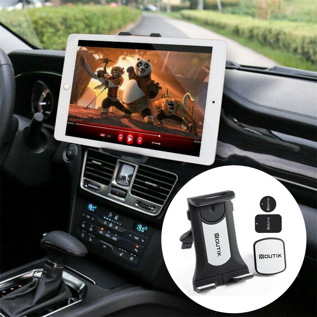 Universal Adjustable Tablet Mount Car CD Slot Holder 2in1 Fit 3.5-10.5" iPad GPS — image 2