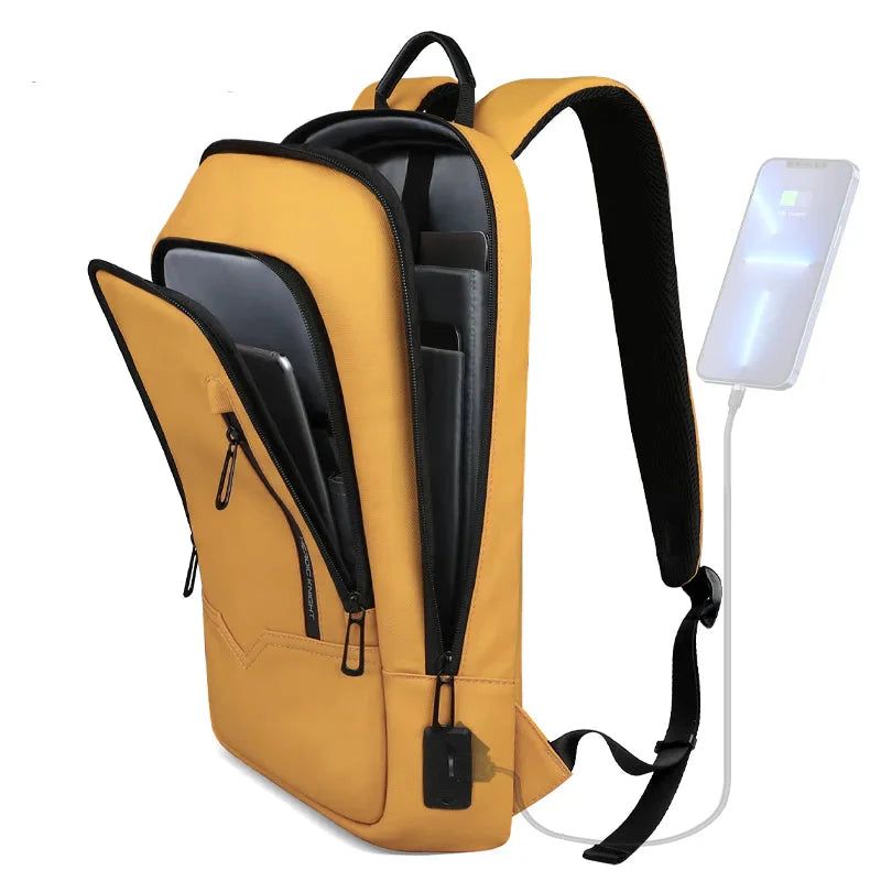 15.6-Inch Thin Laptop Backpack Yellow — image 5