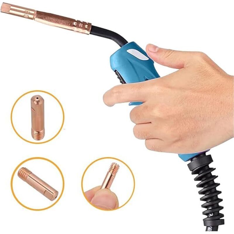 25 Pcs Contact of Nozzles of for Nozzle a Gas and Gas Without Torch of Welding MIG and MAG Consumables a MIG Welder MIG — image 4