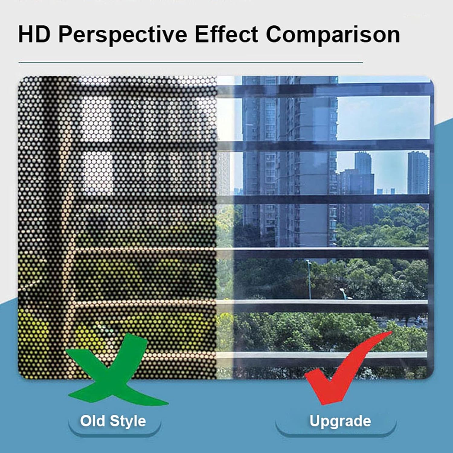 LXLA One-Way Mirror Roller Shade with Suction Cups, Punch-Free Single Way See-Through Clear Sun Blocking Reflective Insulation Curtain, Window (Size โ image 4