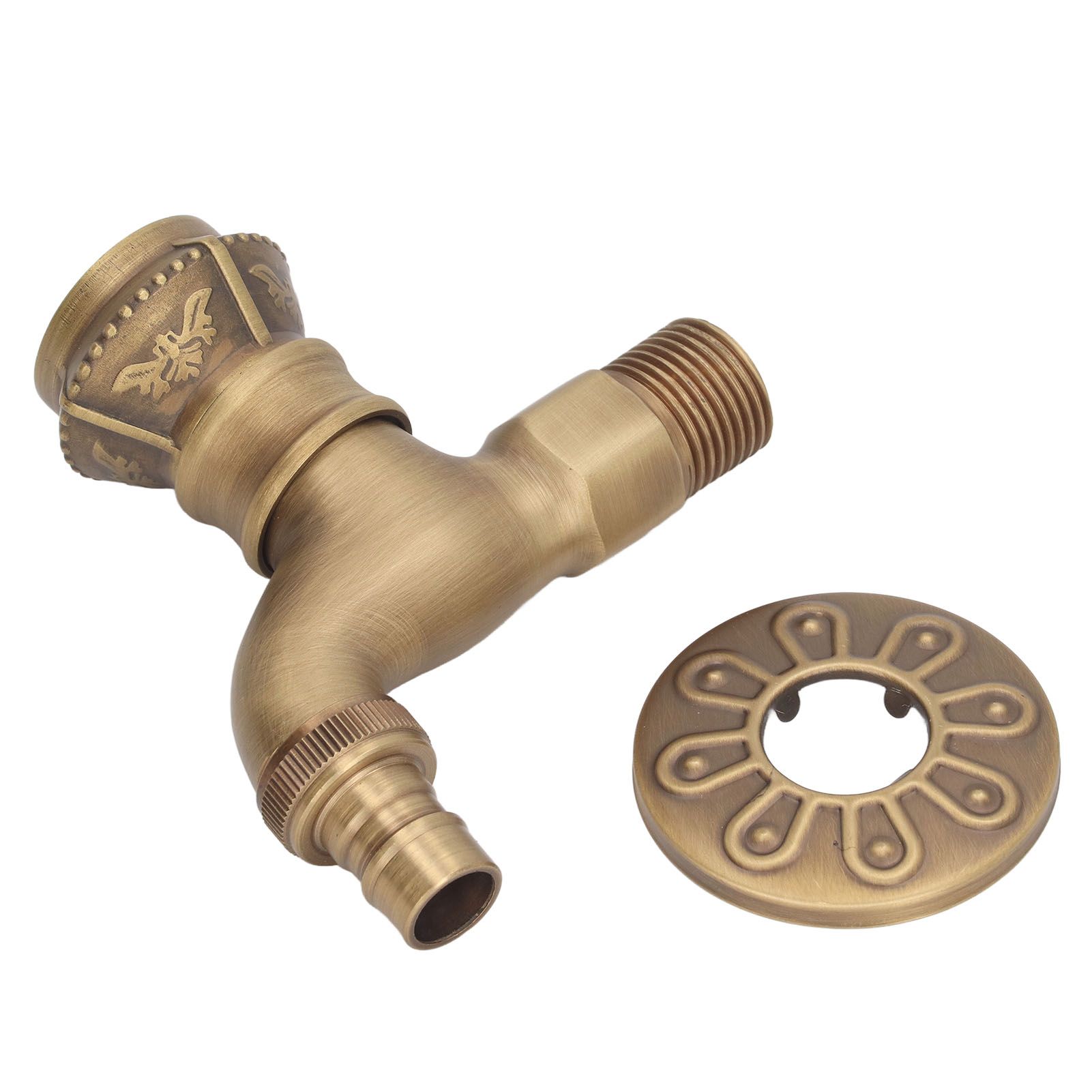 Antique Brass Faucet Bathroom Sink Faucet Cold Hot Water Tap Home Decoration for Basin โ image 2