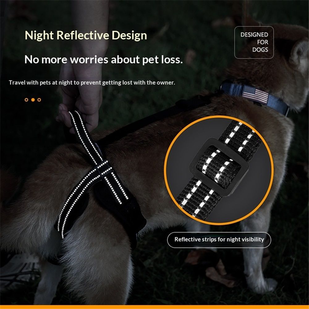 Pet Dog Support Harness Rear Lifting Harness for Back Legs Reflective Dog Sling Vet for Old Helps with Poor Stability Hind Legs, Joint Injuries — image 3