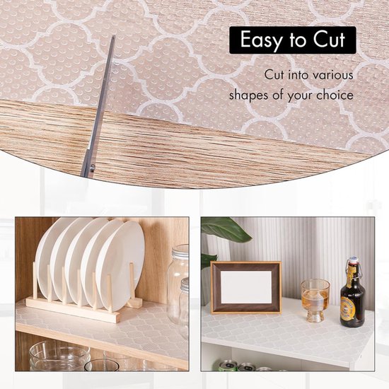 Drawer Mat - Kitchen Cabinet Shelf Protector - Non-Adhesive, Waterproof EVA Drawer Mat, Easy to Cut to Size for Refrigerator, Cabinet or Chest of Drawers โ image 5